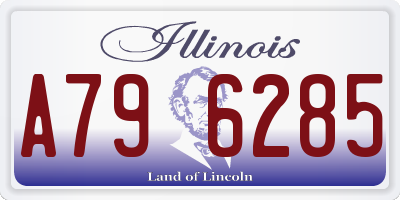 IL license plate A796285