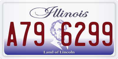 IL license plate A796299