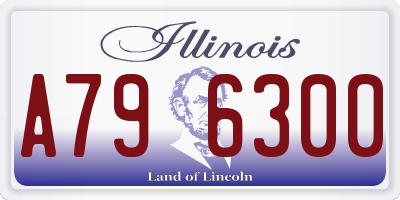 IL license plate A796300
