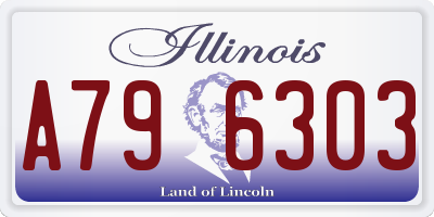 IL license plate A796303