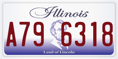 IL license plate A796318