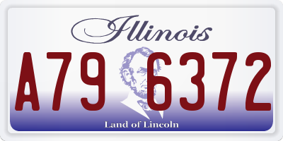 IL license plate A796372