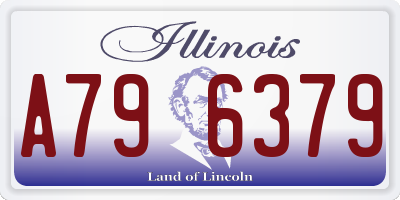 IL license plate A796379