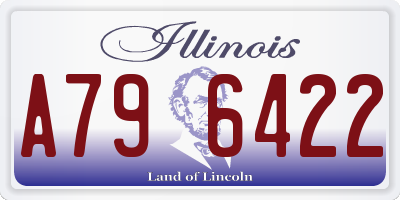 IL license plate A796422