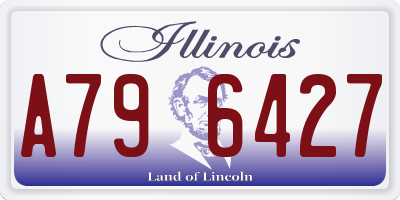 IL license plate A796427