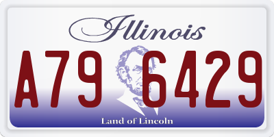 IL license plate A796429