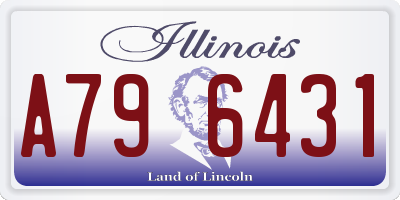 IL license plate A796431