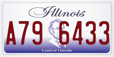 IL license plate A796433
