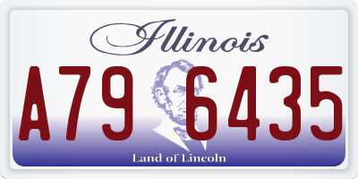 IL license plate A796435