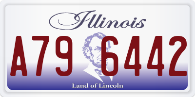 IL license plate A796442