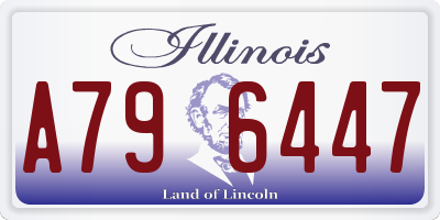 IL license plate A796447