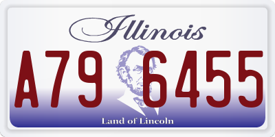 IL license plate A796455