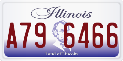 IL license plate A796466