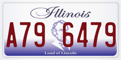 IL license plate A796479