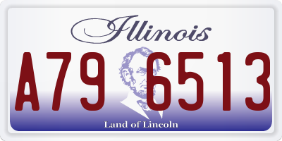 IL license plate A796513