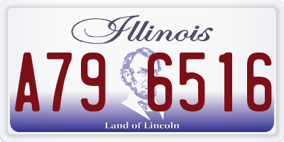 IL license plate A796516