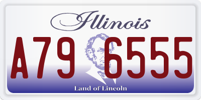 IL license plate A796555