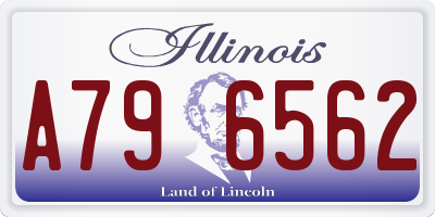 IL license plate A796562