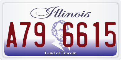 IL license plate A796615