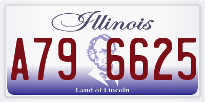 IL license plate A796625