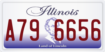 IL license plate A796656