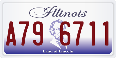 IL license plate A796711