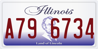 IL license plate A796734