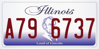 IL license plate A796737