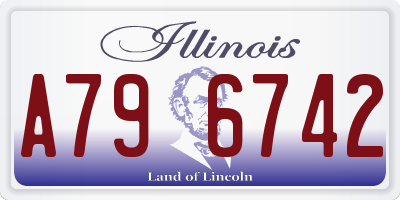 IL license plate A796742