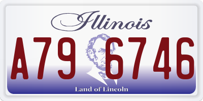 IL license plate A796746