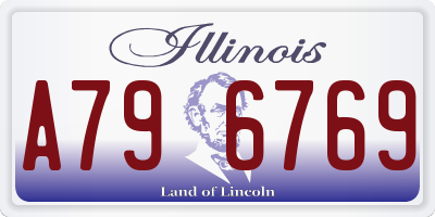 IL license plate A796769