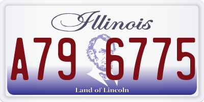 IL license plate A796775