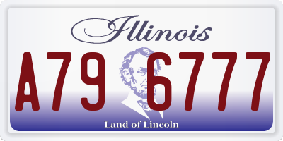 IL license plate A796777