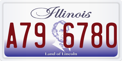 IL license plate A796780