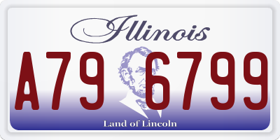 IL license plate A796799