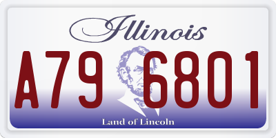 IL license plate A796801