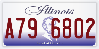 IL license plate A796802