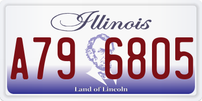 IL license plate A796805
