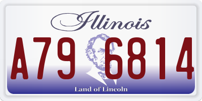 IL license plate A796814