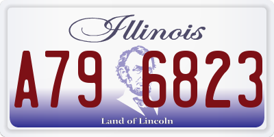 IL license plate A796823