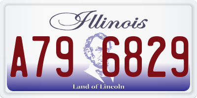 IL license plate A796829