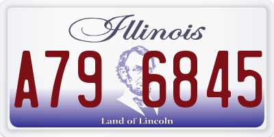 IL license plate A796845