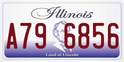 IL license plate A796856