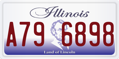 IL license plate A796898