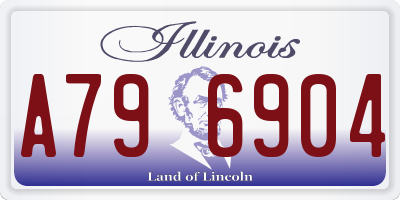 IL license plate A796904