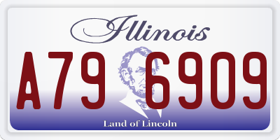 IL license plate A796909