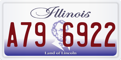 IL license plate A796922