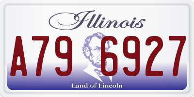 IL license plate A796927