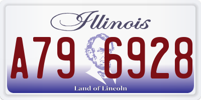 IL license plate A796928