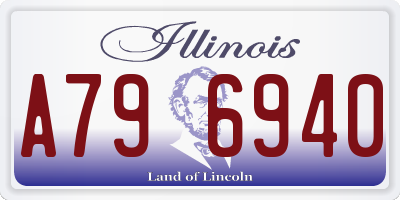 IL license plate A796940